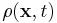 \rho(\mathbf{x},t)