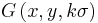 G \left( x, y, k\sigma \right)