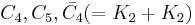 C_4, C_5, \bar{C_4} (=K_2%2BK_2)