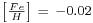 \begin{smallmatrix}\left[\frac{Fe}{H} \right]\ =\ -0.02\end{smallmatrix}