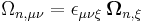 \Omega_{n,\mu\nu}=\epsilon_{\mu\nu\xi}\,\mathbf\Omega_{n,\xi}