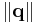 \left\| \mathbf{q} \right\|