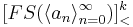 [FS(\langle a_n \rangle_{n=0}^\infty)]^k_< 