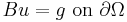 Bu=g \text{ on } \partial \Omega