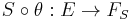 S \circ \theta�: E \to F_{S}