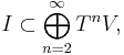  I\subset \bigoplus _{n=2}^\infty T^nV,