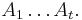 A_1 \dots A_t.