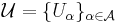 \mathcal U= \{U_\alpha\}_{\alpha\in\mathcal A}