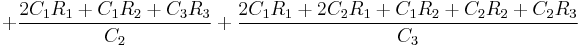  %2B \frac{2C_1R_1%2BC_1R_2%2BC_3R_3}{C_2} %2B \frac{2C_1R_1%2B2C_2R_1%2BC_1R_2%2BC_2R_2%2BC_2R_3}{C_3}