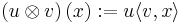 \left( u \otimes v\right) (x):= u \langle v, x\rangle