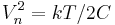 V_n^2= kT/2C