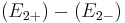 (E_{2%2B})-(E_{2-})