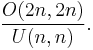 \frac{O(2n,2n)}{U(n,n)}.