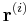 \mathbf{r}^{(i)}