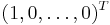 (1,0,\ldots, 0)^T