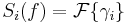 S_i(f) = \mathcal{F}\{ \gamma_i \}