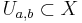 U_{a,b}\subset X