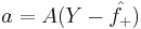  a = A(Y- \hat{f_%2B})