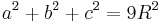 \displaystyle a^2%2Bb^2%2Bc^2=9R^2