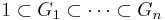  {1} \subset G_1 \subset\cdots\subset G_n