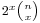 \scriptstyle 2^x{n\choose x}