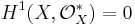 H^1(X, \mathcal O_X^*) =0 