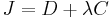  J = D %2B \lambda C 