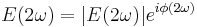 E(2\omega) = |E(2\omega)|e^{i\phi(2\omega)}