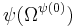 \psi(\Omega^{\psi(0)})