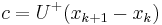 c=U^%2B (x_{k%2B1}-x_k)