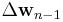 \Delta\mathbf{w}_{n-1}