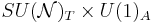 SU(\mathcal{N})_T \times U(1)_A