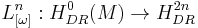 L_{[\omega]}^{n}: H_{DR}^0(M) \to H_{DR}^{2n}