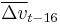 \overline {\Delta v}_{t-16}\,