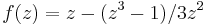 f(z) = z - (z^3-1)/3z^2