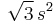 \sqrt{3}\,s^2