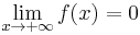 \lim_{x\to{%2B\infty}}f(x)=0