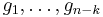 g_{1},\ldots,g_{n-k}