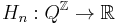 H_n:Q^\mathbb{Z}\to\mathbb{R}