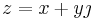 z = x %2B y \jmath