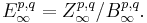 E_\infty^{p,q} = Z_\infty^{p,q}/B_\infty^{p,q}.