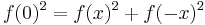 f(0)^2=f(x)^2%2Bf(-x)^2\,