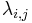 \lambda_{i,j}