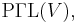 \operatorname{P\Gamma L}(V),