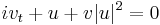 \displaystyle iv_t%2Bu%2Bv|u|^2=0