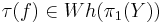 \tau(f) \in Wh(\pi_1(Y))