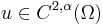 u \in C^{2,\alpha}(\Omega)