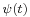 \scriptstyle{\psi(t)}