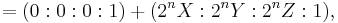  = (0:0:0:1) %2B (2^n X�: 2^n Y�: 2^n Z�: 1), \ 