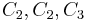  C_2,C_2,C_3\ 